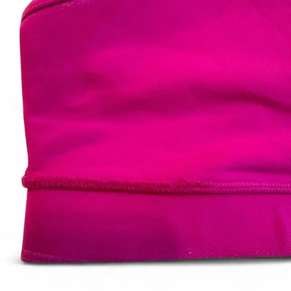 Lululemon Flow Y Bra IV Size 10 - Fuchsia Pink Mesh Y-Back Yoga Top